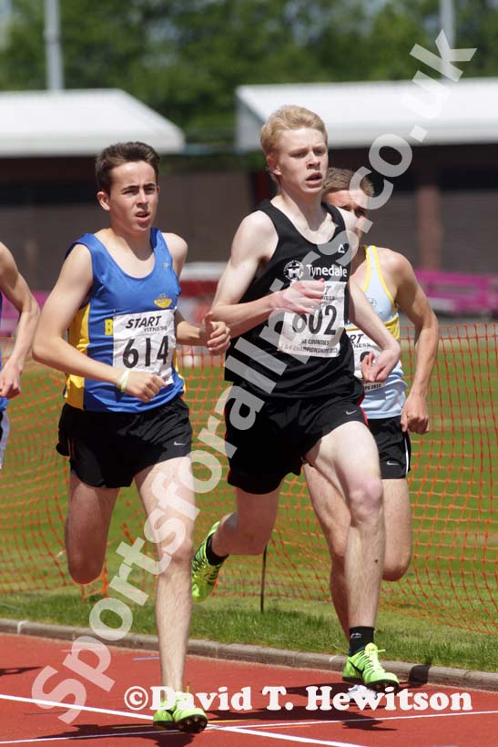 Jonathan Currie (Tynedale) under-20s 800 metres with a PB at the North Eastern Champs, Gateshead.